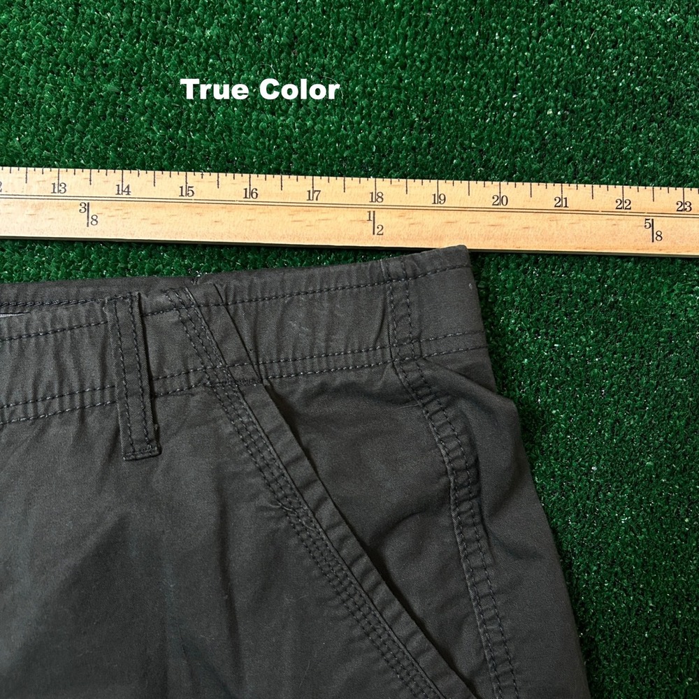 Denali Cargo Shorts Mens 38 Dark Grey Cotton Blend Stretch Utility Hiking Shorts - Picture 8 of 12